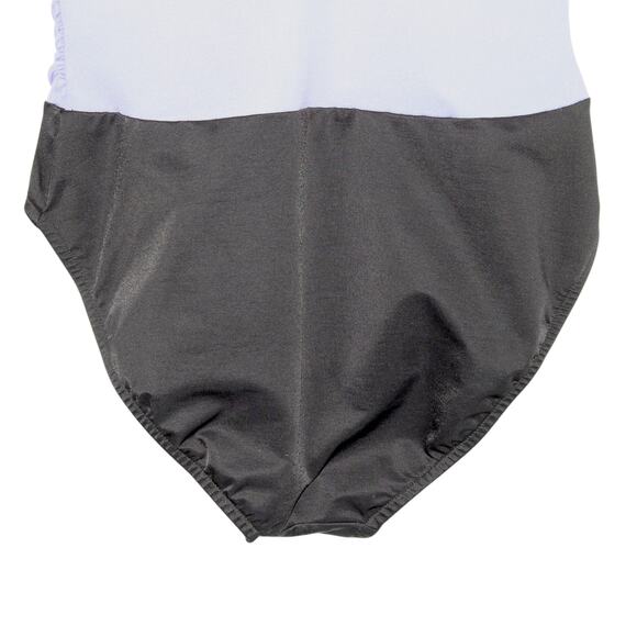 Miraclesuit Periwinkle Purple & Black Colorblock Slimming Swimsuit Size 14 - Picture 8 of 11